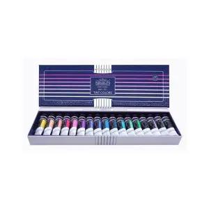 수채화 물감 17색 세트 15ml 미젤로 화이트클래스 아트 페인트 칼라