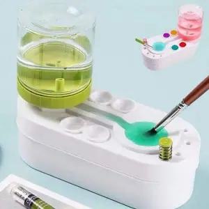 붓 수업 용품 물통 그림 세척 미술용 팔레트 붓정리함