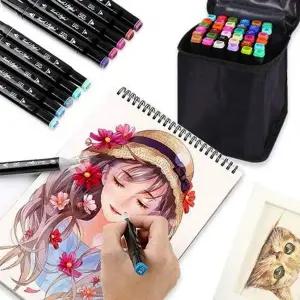 미술 전문가용 마카펜 드로잉 24색 디자인 스케치 듀얼팁