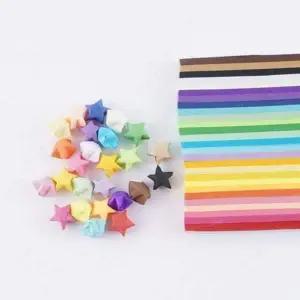 별 공예용 색종이 무지개 어린이 접기 종이 다채로운종이 오색종이