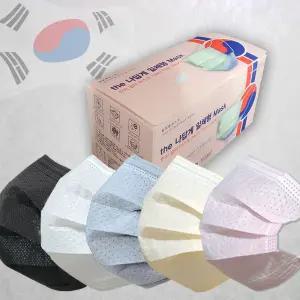 숨쉬기 편한 국산 덴탈 한지마스크 L(대형), 그레이, 50개