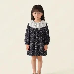 라일리잔꽃 여아 긴팔 플라워 빅카라 원피스 206097