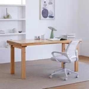 해찬솔 소나무 통원목 책상테이블 1600_w700 UV코팅_베이지_tr/우드슬랩/국내제작