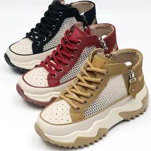 [하프클럽/더힐]더힐슈즈 메쉬 키높이 여성여자 여름 슬립온 운동화 하이탑