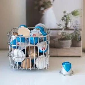 캡슐렉 정사각 다용도 커피 캡슐 정리 보관함 스테인레스