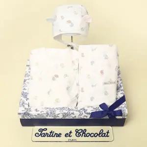 [롯데백화점]타티네쇼콜라 (임신출산선물3종세트)프렌리오셀배냇저고리+속싸개+모자TNPMAG014W-139