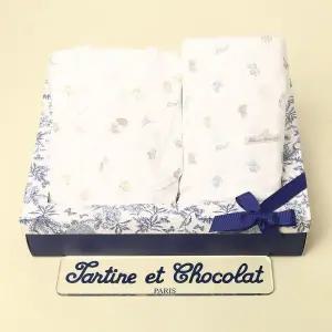 [롯데백화점]타티네쇼콜라 (임신축하출산선물세트)프렌리오셀배냇저고리+속싸개TNPMAG014W-94