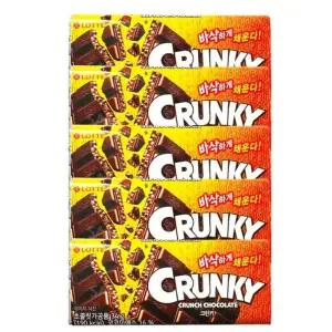 롯데 Q9H6A5O0 크런키 초콜릿(5개)