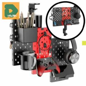 깔끔정리 페그보드 타공판 거치 회전형 컨트롤러 데스크 패드 게임패드 헤드셋 홀더 수납 플스 거치대 엑박