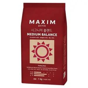 맥심 W2F5F0A1 시그니처 블렌드 미디움밸런스 1kg 동서식품
