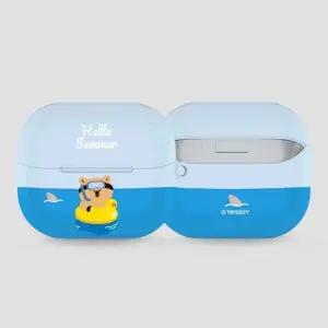 트라이코지  여름 휴가 갤럭시 버즈3 버즈3프로 하드 케이스 키링 세트