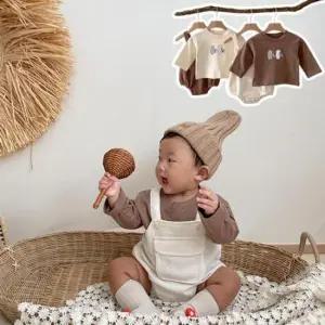 애기옷 베어볼베어아동긴팔티셔츠멜빵슈트세트 205197