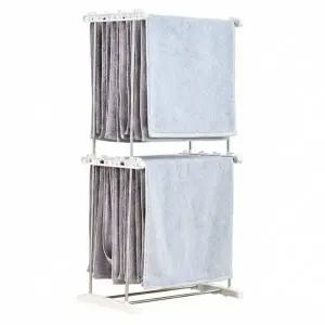 건조대 2단 빨래걸이 수건걸이 미니 실내용 원룸형