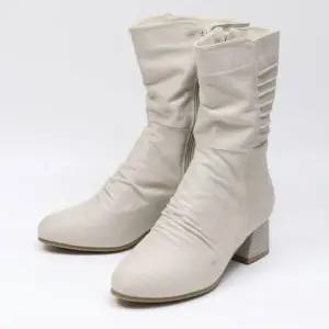 [옷자락]여성 앵클부츠 숏부츠 일상용 블록힐 부츠