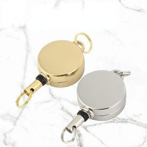 개폐식 ID 카드 배지 릴 금속 안티-분실 클립 문 패스 홀더 체인 작업 키 Lanyards