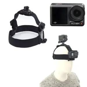 방송 DJI 오즈모 액션 4 호환 액션캠 더블 헤드 스트랩 마운트