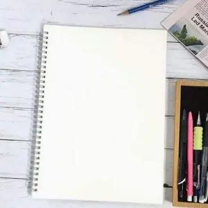 스케치북 반투명 a4 커버 스프링 드로잉 미술용 사무용 학용품