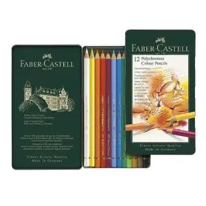 파버카스텔 폴리크로모스 유성 색연필 12색 1P 틴케이스 전문가용