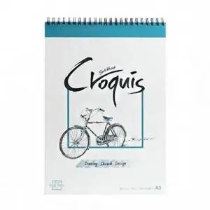 낙서페이퍼 미술연습장 화방도서 회화장 A3 105g 80매