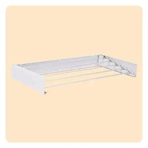 벽부착 빨래건조대 접이식 슬림 풀딩 행거 발코니