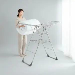 튼튼한 스텐 특대형 이불 빨래건조대 접이식 베란다 실내 건조대