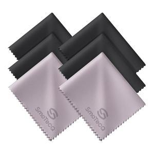 eAj SmoTecQ 6팩 프리미엄 극세사 안경 청소용 천 - 안경, 선글라스, 카메라 렌즈, 태블릿 및 스크린을 위한 초부드러움 및 스크래치 프리 - 세탁 및 재사용 가능