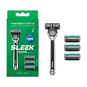 [하프클럽/오티마트]도루코 슈퍼 슬릭 엣지 저자극 면도기 세트 핸들 1 +
