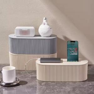 대용량 와이어 관리 상자 전원 스트립 충전기 케이블 용 방진 데스크탑  데이터 라인 보관 케이스