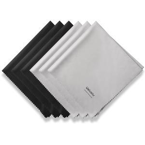 eAj Wsivoiv 6PCS 대형 안경 클리닝 천, 12 x 12 인치 안경 클리너, 개별 포장, 안경, TV, 노트북 화면 및 렌즈용 프리미엄 극세사 클리닝 천, 잡기 쉽고 사용하기 쉽습니다