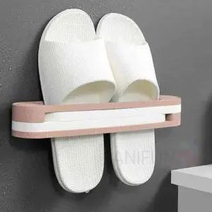 ( )폴딩 실내화거치대 5p 핑크 슬리퍼홀더 욕실화걸이 거실화거치대 슬리퍼정리대 슬리퍼거치대
