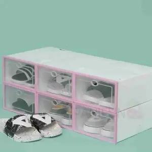 ( )DIY 신발정리함 6p 핑크 신발정리박스 신발수납함 신발정리대 슈즈정리대 신발보관함