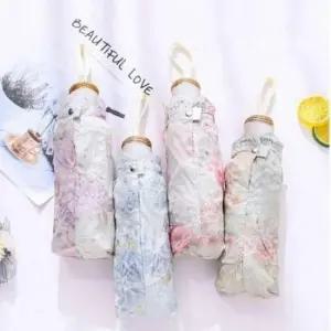 예쁜우산 초경량 초소형 양산 우산 차외선 완전자동 레드