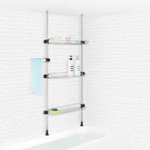 ( )기둥 욕조위선반 3단 욕실코너정리대 욕실수납정리대