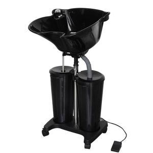 이동식 샴푸대 요양원 간이 머리감는 대형 이발소 헤어샵 이중 세발 야외 의자