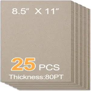 칩보드 시트(8.5인치 x 11인치 팩 25)