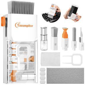 eAj 키보드 클리너 노트북 청소 키트, 올인원 키보드 청소 키트, 맥북 컴퓨터용 노트북 클리너 도구, 태블릿 PC 카메라 렌즈 이어버드 모니터용 휴대용 전자 브러시 도구