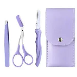 눈썹빗 남여 눈썹 정리 도구 3종 숱가위 트위저 눈썹칼 세트