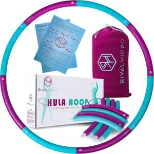 8개의 푸시 투 커넥트 섹션과 부드러운 두꺼운 폼 패딩으로 분리 및 조절 가능한 무게의 훌라 후프(최대