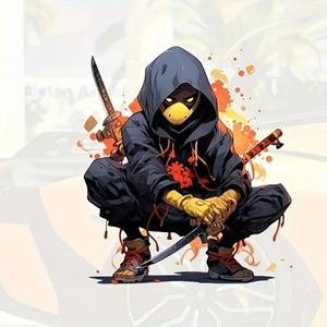 자동차, 트럭, 오토바이, 노트북, Windows, 유리, 벽용 멋진 닌자 방수 접착 스티커 - 실내 및 실외 사용