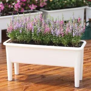 야외 대형 화분 철제 엔틱 베란다 높은다리 시멘트 테라스