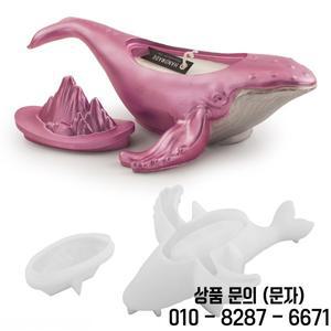 뚜껑이 달린 DIY 고래 모양 상자 컵 몰드 보관 항아리 시멘트 에폭시 송진 쥬얼리 장신구 거치대 정리함