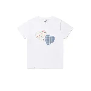 CAVISH W TWIN HEART APPLIQUE SS TEE WHITE(CV2GMFT519A) 2068465