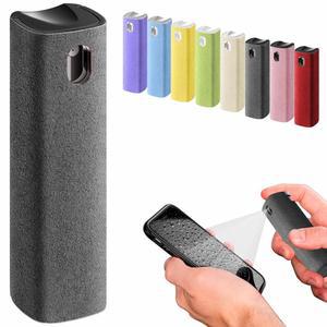 eAj 스마트폰, , 맥북, 노트북, 자동차 화면용 IO 클린 미니 스크린 클리너 u2013 손가락 방지 스크린 클리너, 터치스크린 u2013 3 in 1 안개 클리너, 극세사 천 및 보호 커버(그레이)