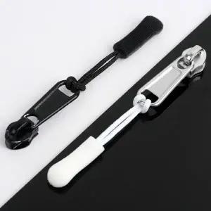 (색상 블랙)자크 후크 지퍼풀러 손잡이 플러 머리 자크고리 가방 백팩 끈 옷 고리 지퍼 슬라이더