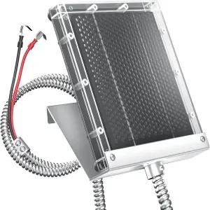 사슴 모이통용 POWOXI 6V 태양광 패널 장착 브래킷 악어 클립 6볼트 있는 1.5W 방수 배터리 충전기