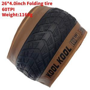 새로운 JILUER 26x40 자전거 타이어 스노우 반 대머리 지방 인치 접이식 사이클링 도로 해변 전기 60TPI 부