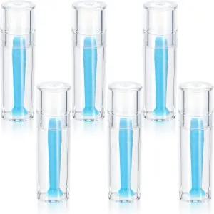 JEYAO 6Pcs 콘택트렌즈 제거 도구 하드 플런저 실리콘 흡입 컵 공막 렌즈 파란색