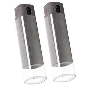 eAj CUIUD 터치스크린 클리너 키트 2개, 휴대폰, 태블릿, 자동차용 클리너 2개, 원 및 극세사 천 2개(그레이 2팩)