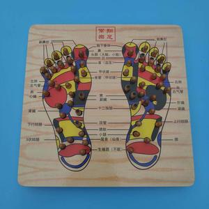 발바닥 나무발마사지 지압판 혈자리 아치 소나무 앉아서 매트 발마사지 아픔 지압기 4단