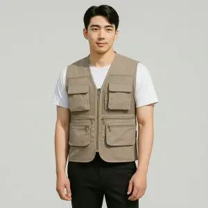 통기성 좋은 메쉬 작업조끼 XL 여름 현장용 다용도 멀티포켓 조끼